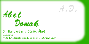 abel domok business card